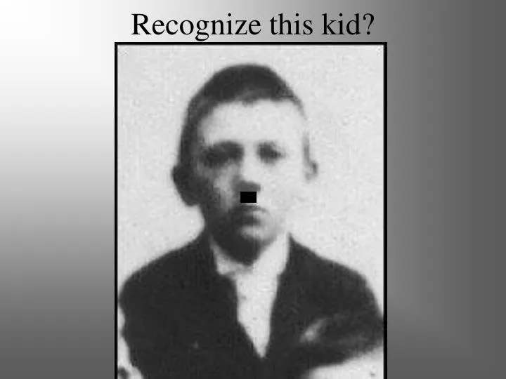 recognize this kid