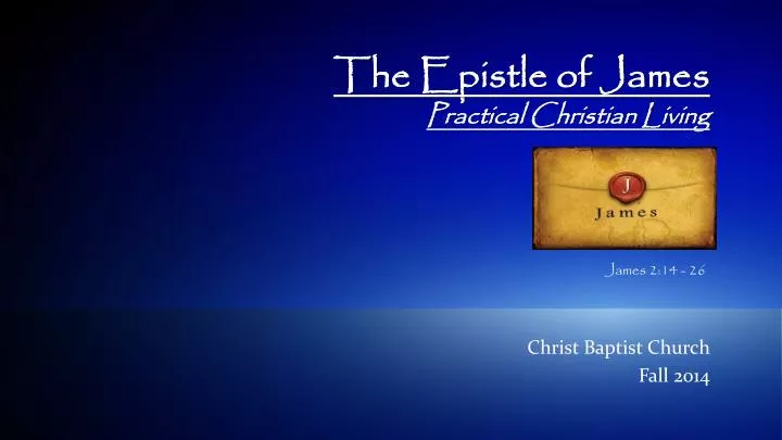 the epistle of james practical christian living