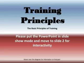 Training Principles