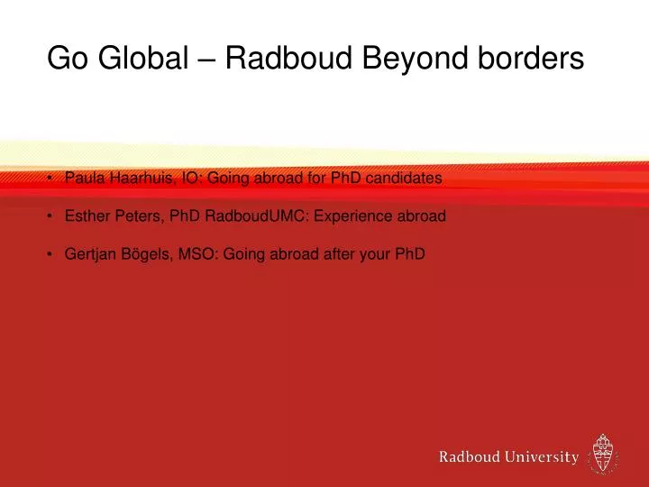 go global radboud beyond borders