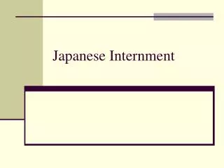 Japanese Internment