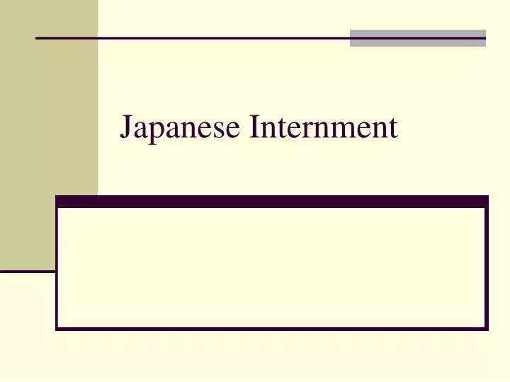 japanese internment