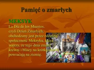 pami o zmar ych