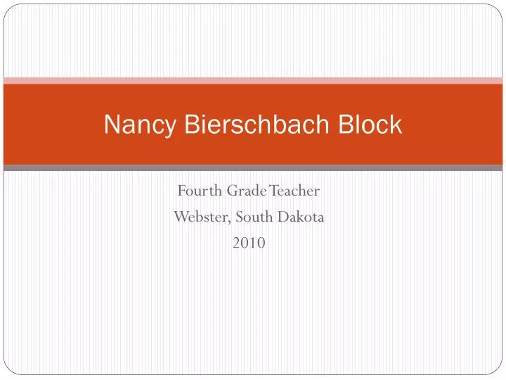 nancy bierschbach block