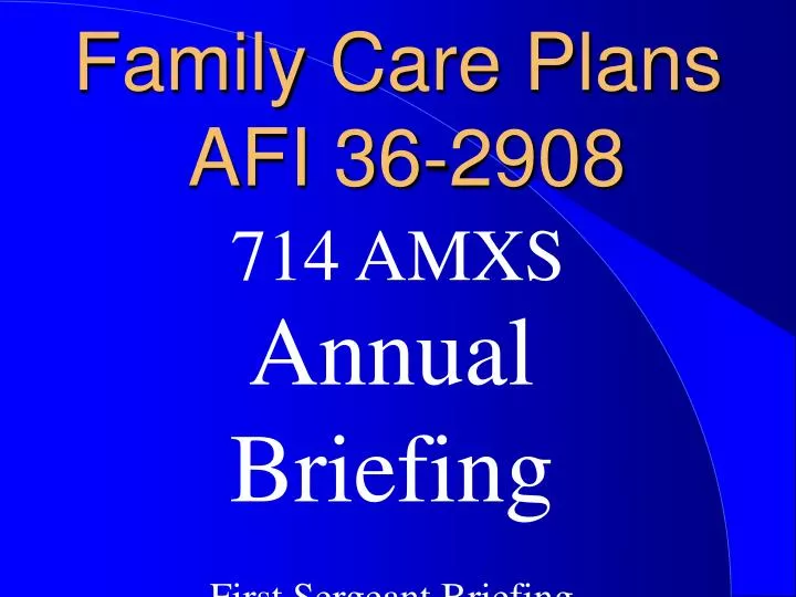 family care plans afi 36 2908