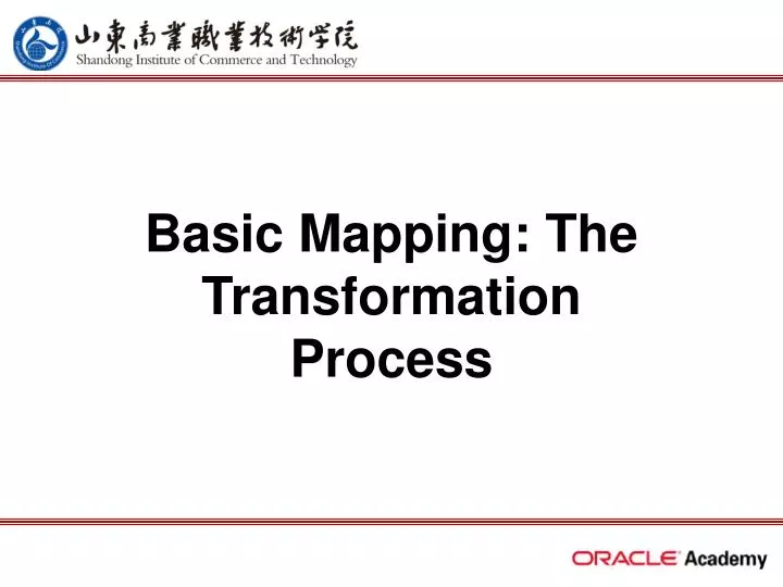 basic mapping the transformation process