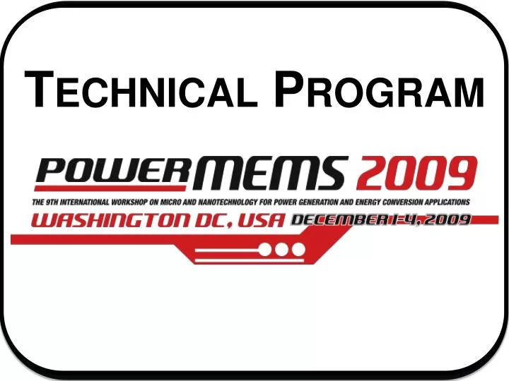 technical program