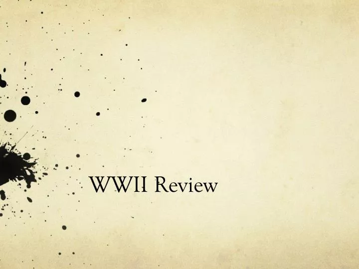 wwii review