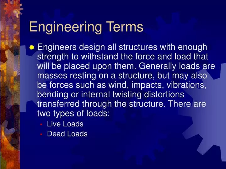 engineering terms