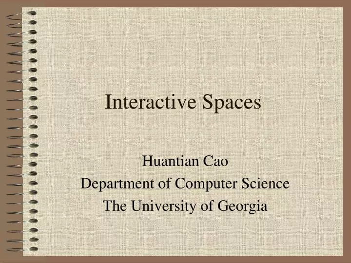 interactive spaces