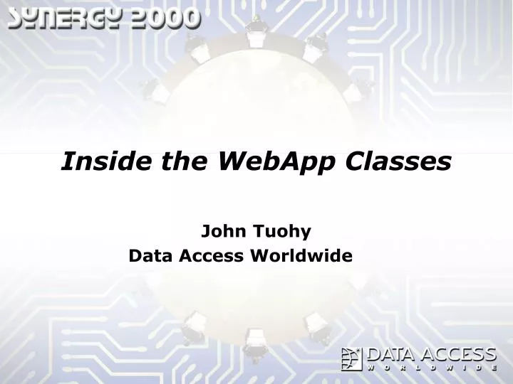 inside the webapp classes