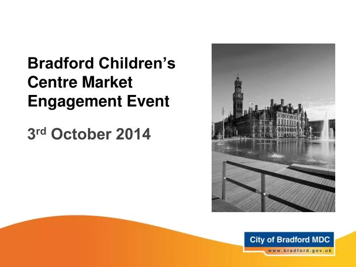 bradford children s centre market engagement event