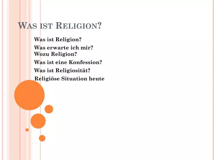 was ist religion