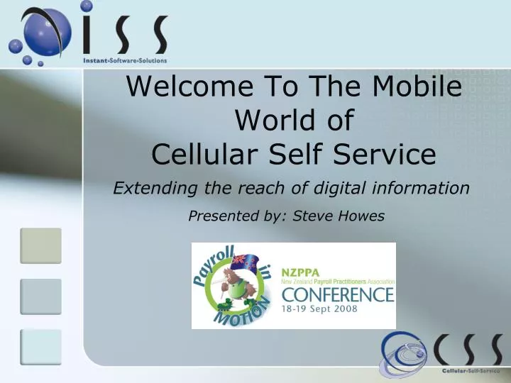 welcome to the mobile world of cellular self service
