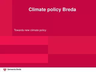 Climate policy Breda