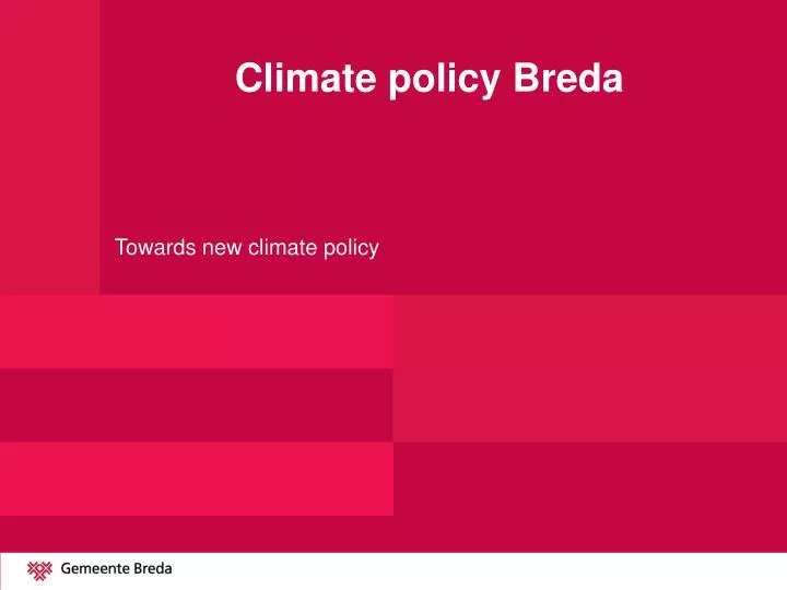climate policy breda