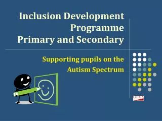 Inclusion Development Programme Primary and Secondary