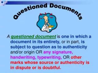 Questioned Documents