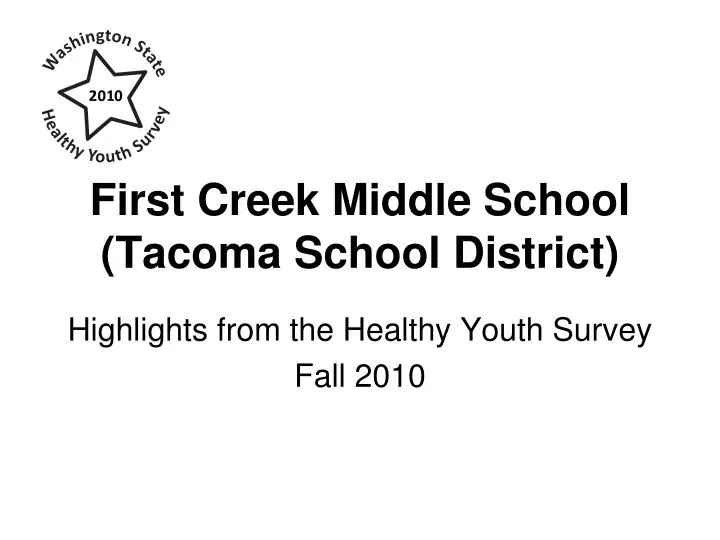 first creek middle school tacoma school district