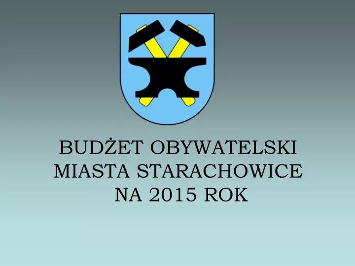 bud et obywatelski miasta starachowice na 2015 rok