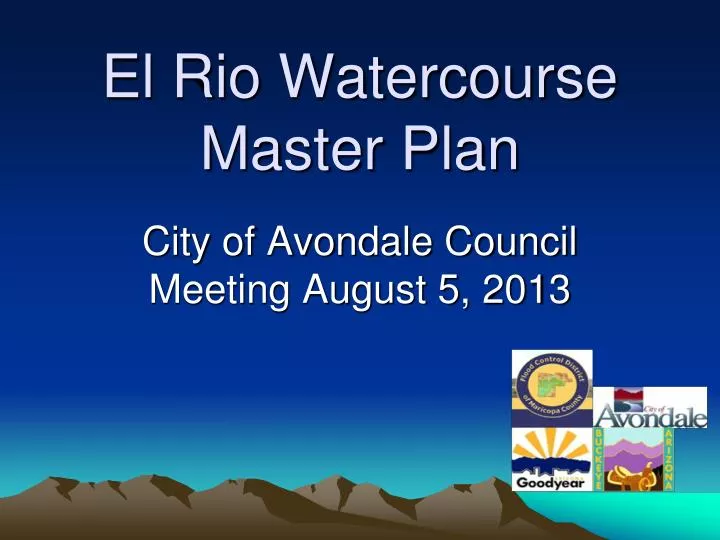 el rio watercourse master plan
