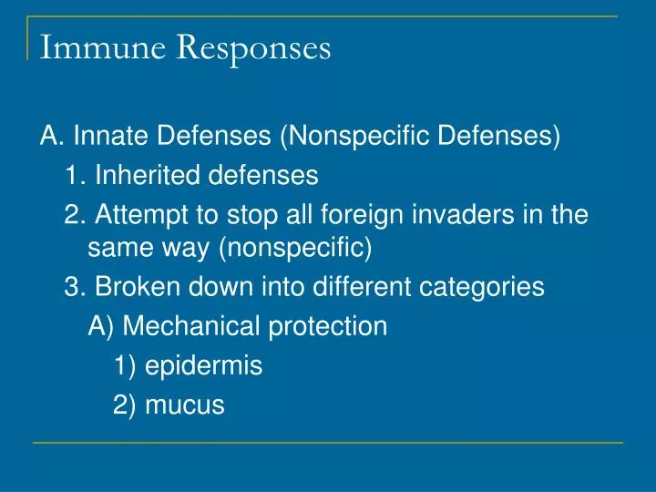 immune responses