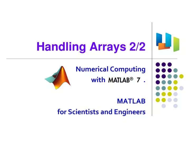handling arrays 2 2