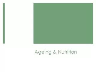 ageing nutrition