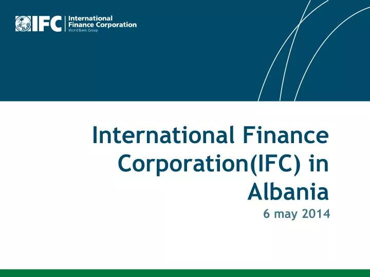 international finance corporation ifc in albania