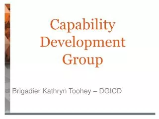 Capability Development Group