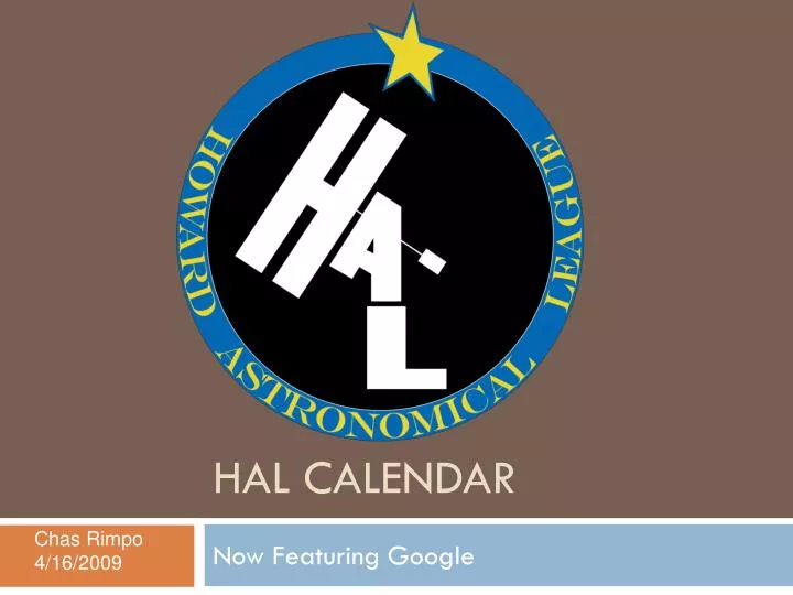 hal calendar
