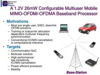 A 1.2V 26mW Configurable Multiuser Mobile MIMO-OFDM/-OFDMA Baseband Processor