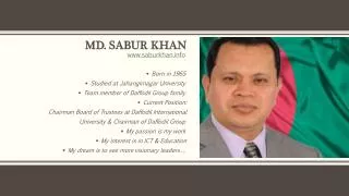 Md. Sabur khan