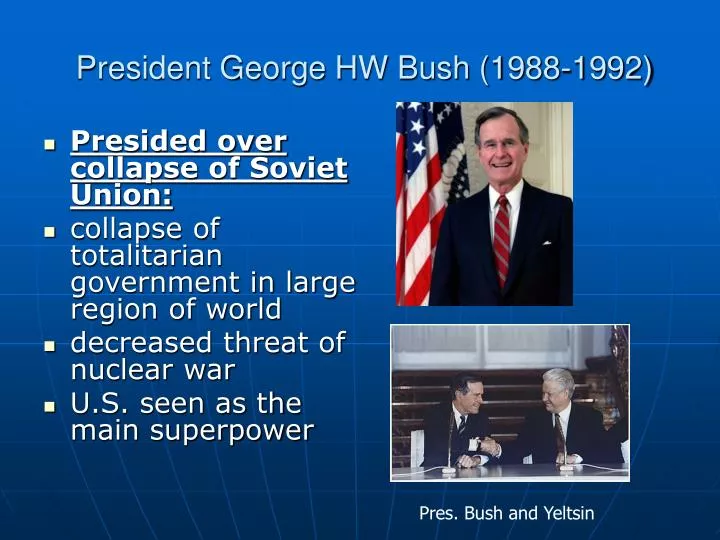 president george hw bush 1988 1992