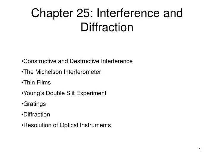 chapter 25 interference and diffraction