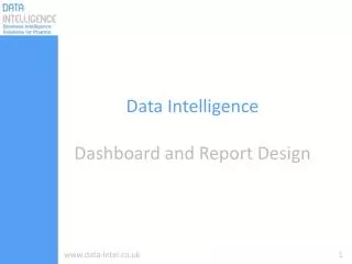 Data Intelligence Dashboard and Report Design