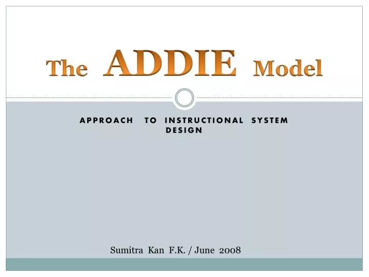 the addie model