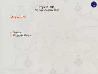 Motion in 2D Vectors Projectile Motion