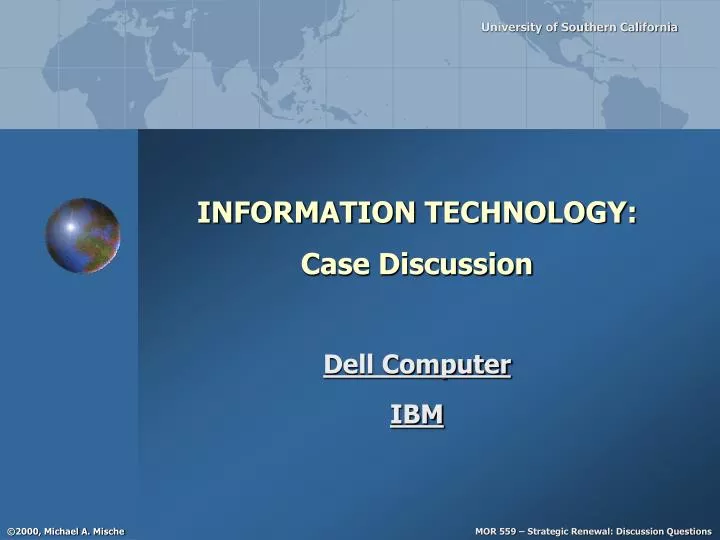 information technology case discussion