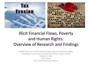 Illicit Financial Flows, Poverty and Human Rights: Overview of Research and Findings