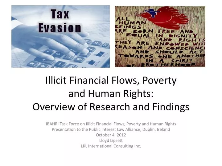 illicit financial flows poverty and human rights overview of research and findings