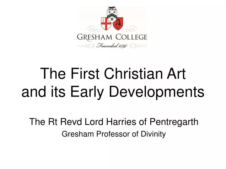 the first christian art and its early developments