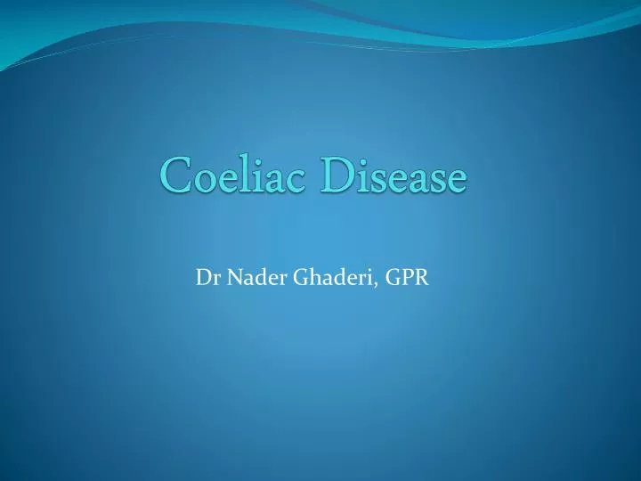 coeliac disease