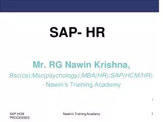 SAP- HR