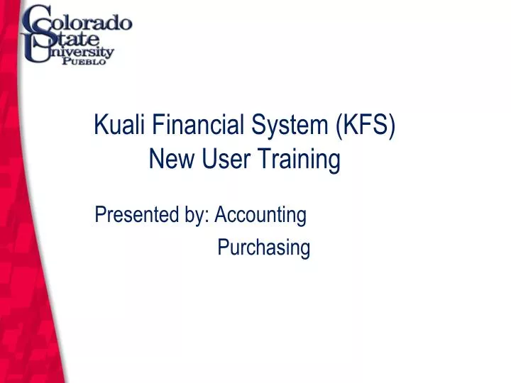 kuali financial system kfs new user training