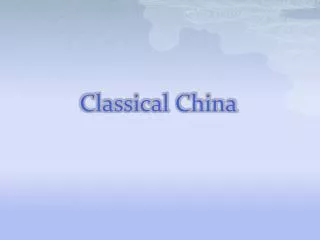 Classical China