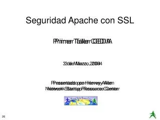 primer taller cedia 3 de marzo 2004 presentado por hervey allen network startup resource center