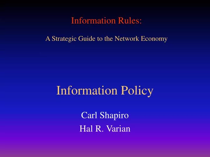 information policy