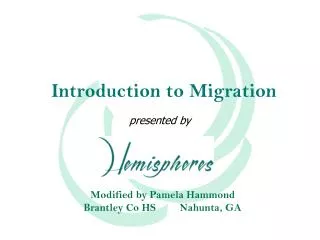 Introduction to Migration