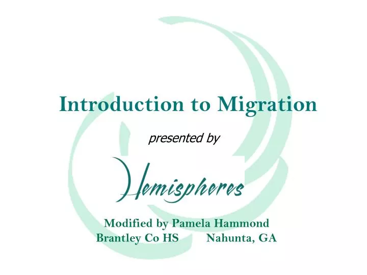 introduction to migration